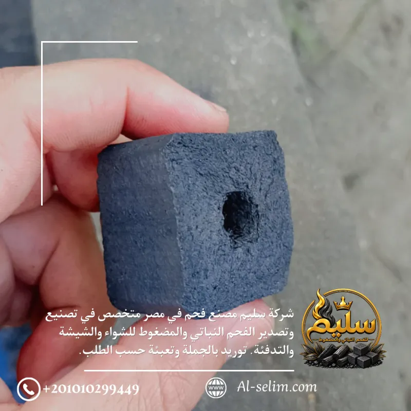 Perforated charcoal cubes